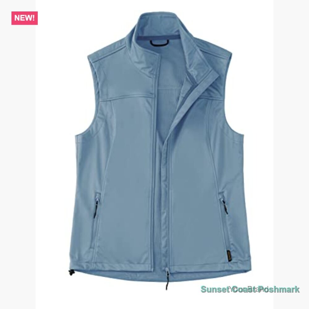 Windproof Sleeveless Jacket Stand Collar Zipper P… - image 4